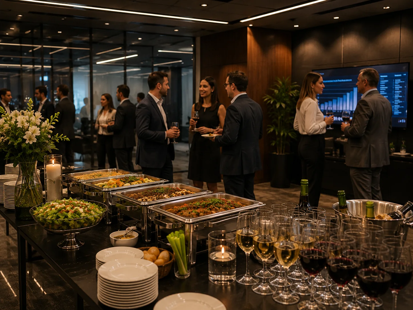 Buffet corporativo Home Fest para empresa em Belo Horizonte.