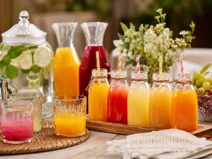 Bebidas não alcoólicas do buffet infantil em casa em BH