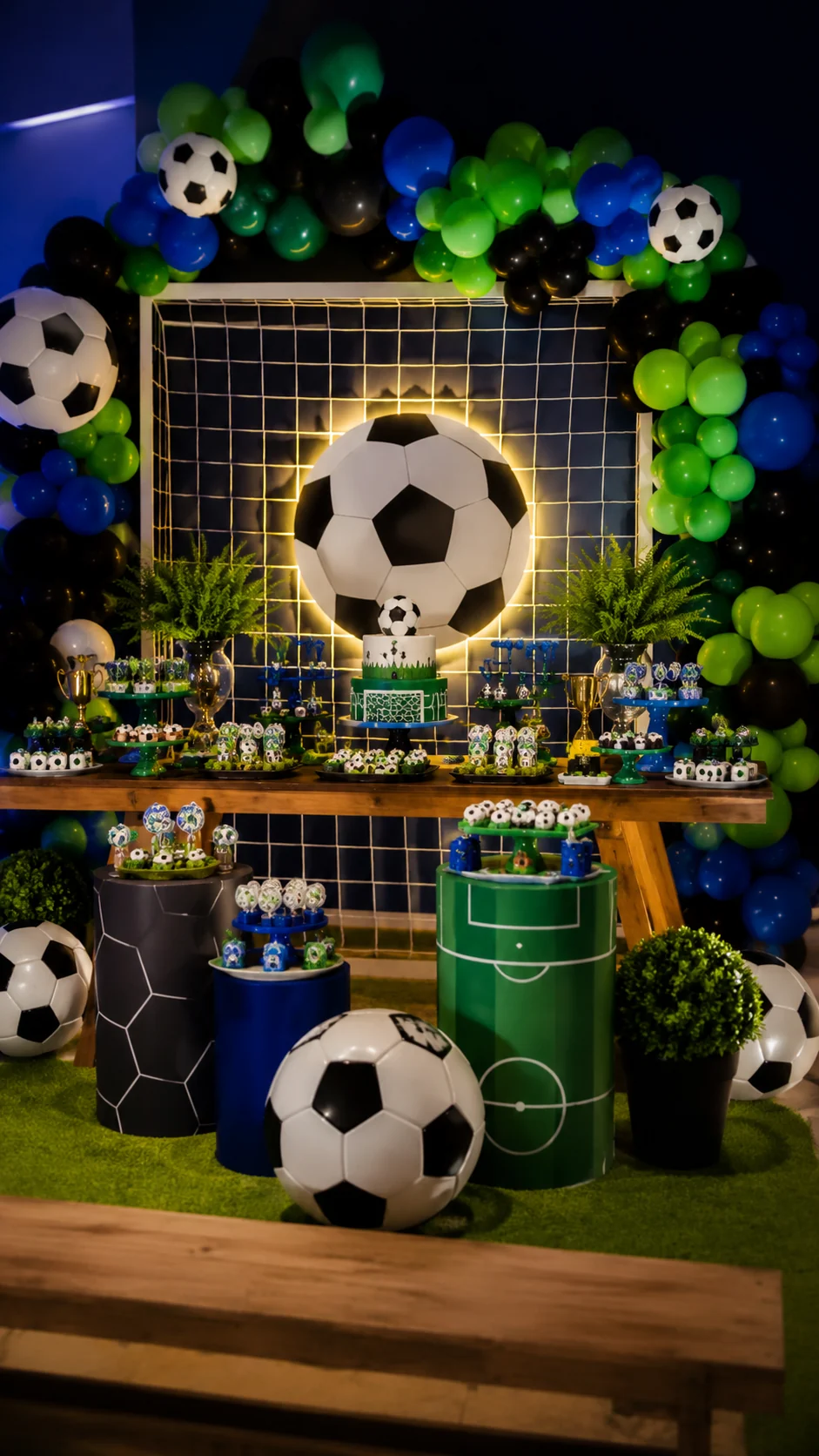 Vídeo de decoração tema futebol para festa infantil em Belo Horizonte.