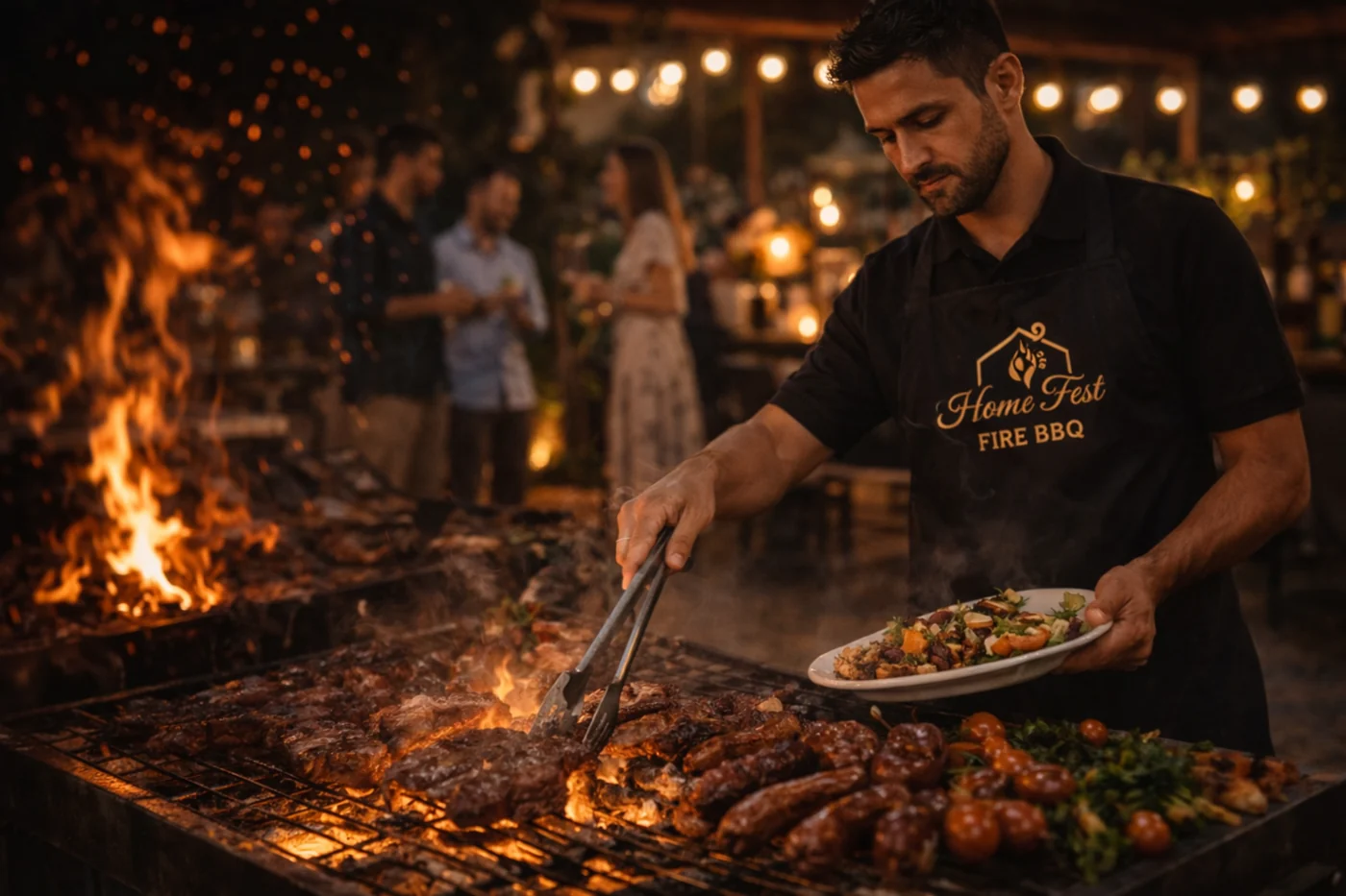 Churrasco para 30 pessoas em BH: como planejar quantidade, formato do serviço e estrutura sem exagero nem falta