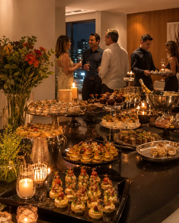 Aniversario adulto em casa com buffet Home Fest em Belo Horizonte