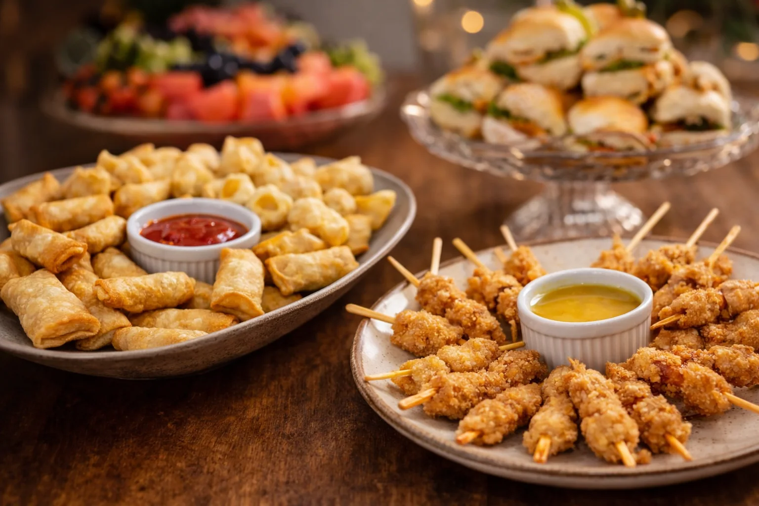 cardápio kids com mini lanches e itens infantis